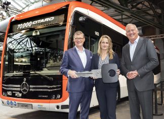 Mercedes-Benz a livrat autobuzul urban Citaro cu numărul 70.000