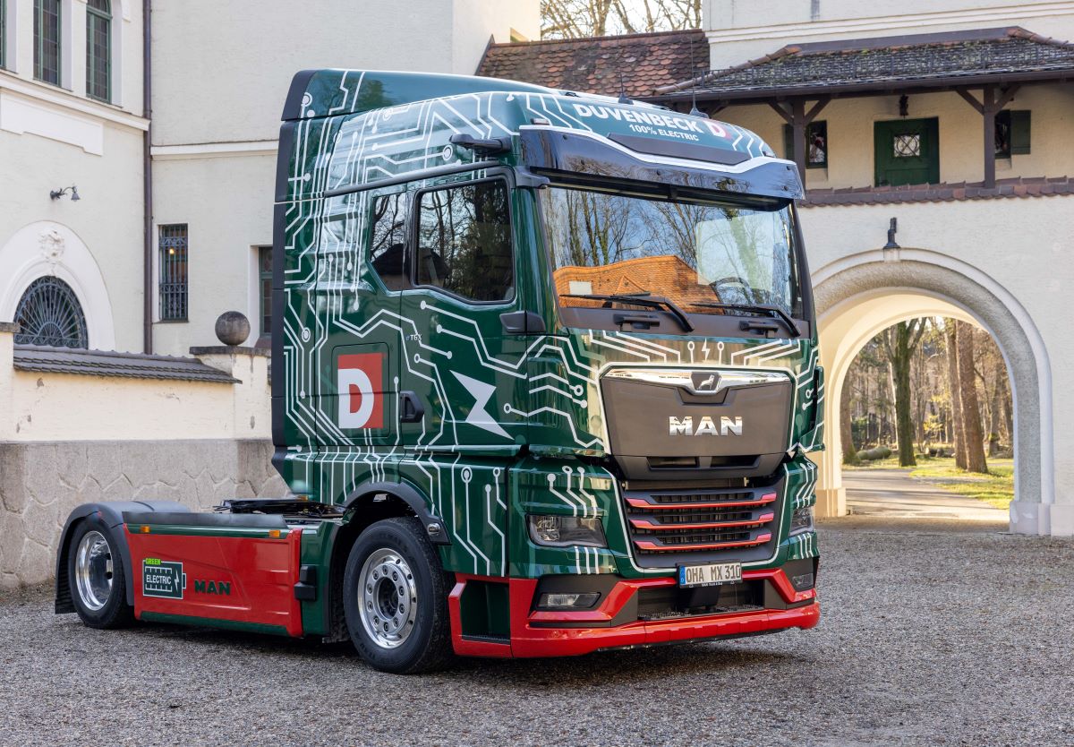 Camion electric MAN eTGX pentru Duvenbeck